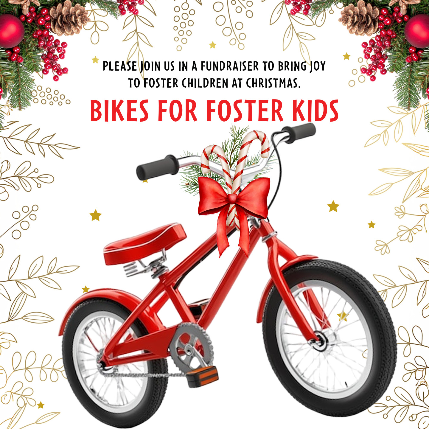 Bikes for Foster Kids Christmas Fundraiser 2025